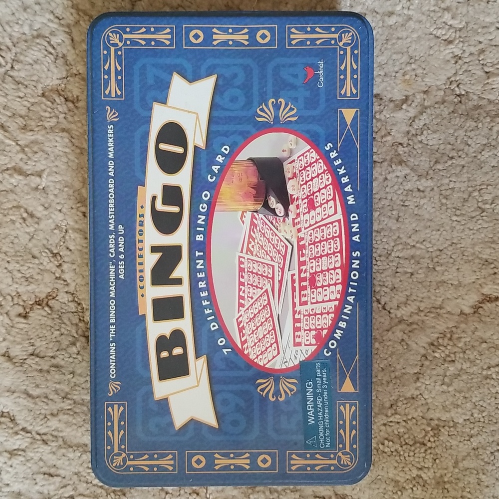 🎅Collector's BINGO in metal tin age 6+